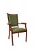 IH Seating Vincent Cherry Wood Grain Finish with Green Upholstery Dining Chair