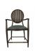 IH Seating Leopold Classic Counter Stool with Arms and Oval Back - Front