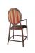 IH Seating Leopold Classic Brown Counter Stool with Arms and Oval Back - Back