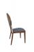 Leopold Classic Wood Grain Dining Chair with Oval Back - Commercial Grade - Front Side