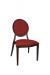 Leopold Red and Black Dining Chair with Oval Back