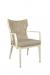 IH Seating Julian Transitional Light Natural Dining Chair with Paisley Fabric on Back