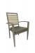 IH Seating Aiden Wood Grain Dining Arm Chair in Multiple Fabrics