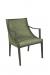 IH Seating Lexa Modern Dining Arm Chair in Green Fabric