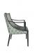 IH Seating Lexa Dining Arm Chair in Geometric Pattern on Back - Side View