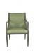 IH Seating Lexa Modern Dining Arm Chair in Green Fabric - Front View