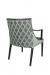 IH Seating Lexa Dining Arm Chair in Geometric Pattern on Back - Back View