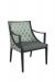 IH Seating Lexa Dining Arm Chair in Geometric Pattern on Back