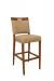 IH Seating Charlotte Transitional Wood Grain Bar Stool with Handle Back