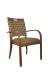 IH Seating Charlotte Brown Dining Arm Chair with Handle Top