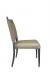 IH Seating Charlotte Slate Wood Grain Dining Side Chair with Brown Cushion - Side View