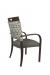 IH Seating Charlotte Bronze Dining Arm Chair - Back View