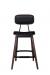 IH Seating Ingrid All Brown Bar Stool with Back - View of Front