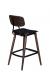 IH Seating Ingrid All Brown Bar Stool with Back - View of Back