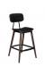 IH Seating Ingrid All Brown Bar Stool with Back