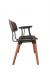 IH Seating Ingrid Industrial Dining Chair with Arms - Side View