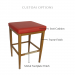 Customize this stool by selecting your seat cushion, frame finish, and metal footplate finish.