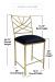 Wesley Allen's Claire Modern Bar Height Stool