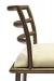 Wesley Allen's Harmony Modern Low Back Copper Bar Stool with Ladder Back - Close Up