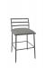 Wesley Allen's Harmony Gray Bar Stool with Low Back