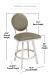 Wesley Allen's Marquise Counter Height Stool