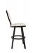 Metal Finish: Black Suede • Seat and Back Cushion: Loft Magnolia, fabric • 30"
