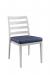 IH Seating Claire Silver Metal Dining Chair with Ladder Back