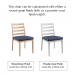 IH Seating Claire Dining Chair in Wood Finish and Powder-Coat Finish