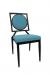 IH Seating Orla Light Blue and Black Dining Side Chair