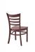 IH Seating Skye Outdoor Java Brown Dining Chair with Ladder Back