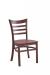 IH Seating Skye Outdoor Java Brown Dining Chair with Ladder Back - Back View