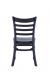 IH Seating Skye Outdoor Black Dining Chair with Ladder Back - Back View