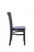 IH Seating Skye Outdoor Black Dining Chair with Ladder Back - Side View