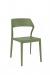 IH Seating Sierra Olive Green Modern Dining Chair with Curved Back