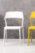 IH Seating Sierra White and Yellow Outdoor Dining Chairs