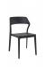 IH Seating Sierra Black Modern Dining Chair with Curved Back