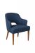 Style Upholstering's #47 Oak Wood Dining Chair with Blue Fabric