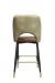 IH Seating Alaric Metal Bar Stool with Brown Vinyl and Arms - Back View