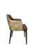 IH Seating's Alaric Mid Century Modern Dining Chair with Padded Arms - Side View