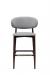 IH Seating Daphne Cherry Wood Bar Stool with Curved Back - Front View