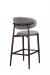 IH Seating Daphne Cherry Wood Bar Stool with Curved Back - Back View