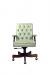 Style Upholstering's 801AS Executive Chair with Tufting and Padded Arms - Front View