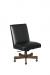 Style Upholstering's 807S Tilt Swivel Dining Chair in Black Leather