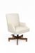 Style Upholstering's 800AS Transitional Executive Chair with Arms and Casters
