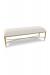 Wesley Allen's Royce Modern Upholstered Bench in Gold