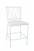 Wesley Allen's Stella Modern Blue Bar Stool with X Back
