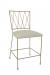 Wesley Allen's Stella Gold Modern Bar Stool with X Back