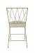 Wesley Allen's Stella Gold Modern Bar Stool with X Back - Back