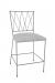 Wesley Allen's Stella Modern Gray Bar Stool with X Back