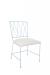 Wesley Allen's Stella Modern Blue Dining Chair with X Back